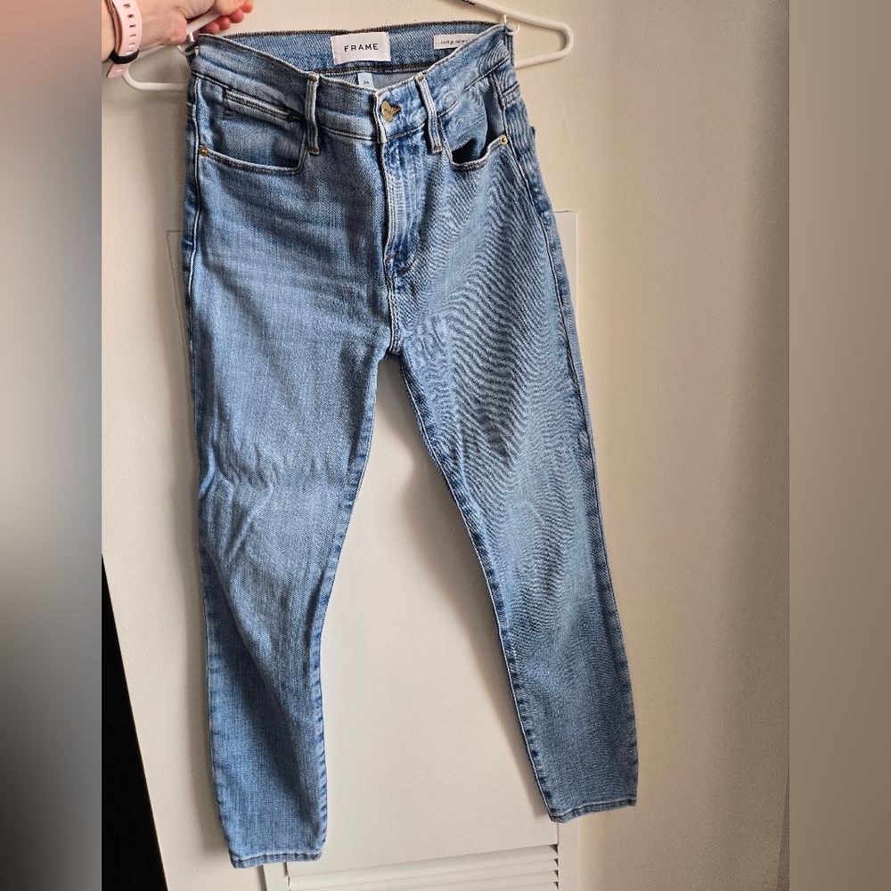 Frame Jeans. Le High Skinny Crop. Size 24